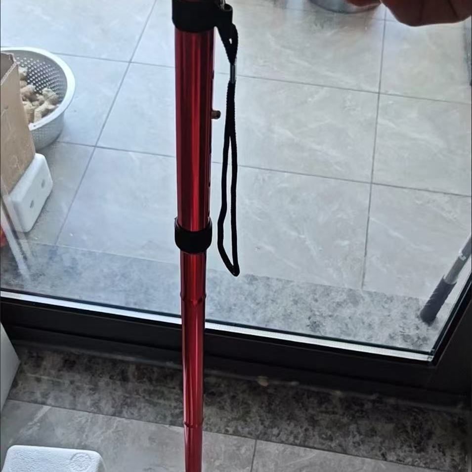 New Foldable Cane Portable Ultra-light Elderly Walking Outdoor Hiking Stick_desvips.com