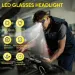 Outdoor Waterproof Night Fishing USB Rechargeable Silicone Glasses Light Multi Functional High Brightness Headlight_desvips.com