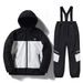 001 Set Boys Girls Winter Waterproof Warm Thickened Snowboard Children's Ski Suit New Model_desvips.com