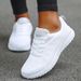 Flats Fashion Lightweight Lace Up Nurse Round Toe Sneakers Women Shoe Walking Shoes Woman Plus Size_desvips.com