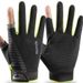 Men's Summer Thin Ice Silk Sun Protection Anti-Slip Driving Comfortable Breathable Outdoor Cycling Fishing Gloves_desvips.com