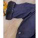 American Retro Navy Blue Embroidered Fleece-Lined Softshell Ski Men's Autumn Winter Cleanfit Outdoor Hiking Pants_desvips.com