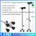 【FPE】70-87CM 8 Ajustable Heights Safe Old Non-slip Telescopic T Handle Four Feet Convert Nordic Walking Stick Polse Canes For Elderly Walking Sticks_desvips.com