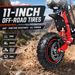 SUNNIGOO X7PRO Adult Electric Scooter 3600W Dual Motors 48V 21Ah 60km/h 11 Inch Off Road Tire Dual Suspension 60KM Long Range LCD Display_desvips.com