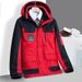 Men's & Women's Waterproof Windproof Fleece-Lined Winter Jacket For Outdoor Activities Hiking Camping Cycling Cold Weather Work Coat With Hood_desvips.com