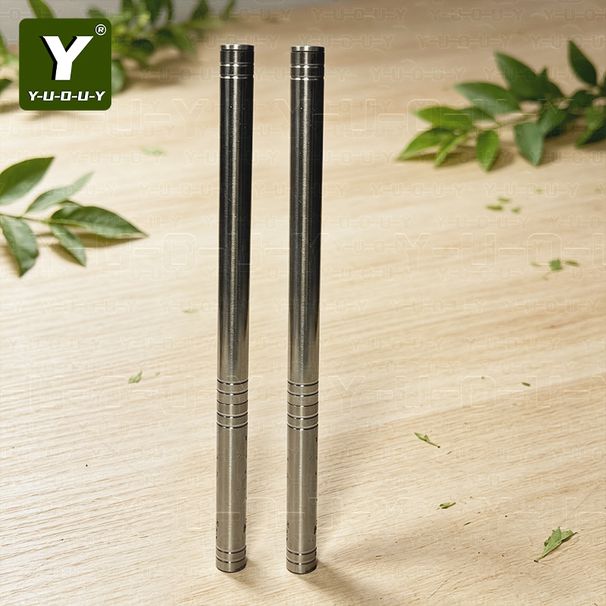 YUOUY 2pcs/4pcs 20cm Portable Stainless Steel Survival Rod, Lightweight Emergency Tool For Outdoor Adventures Camping & Hiking_desvips.com