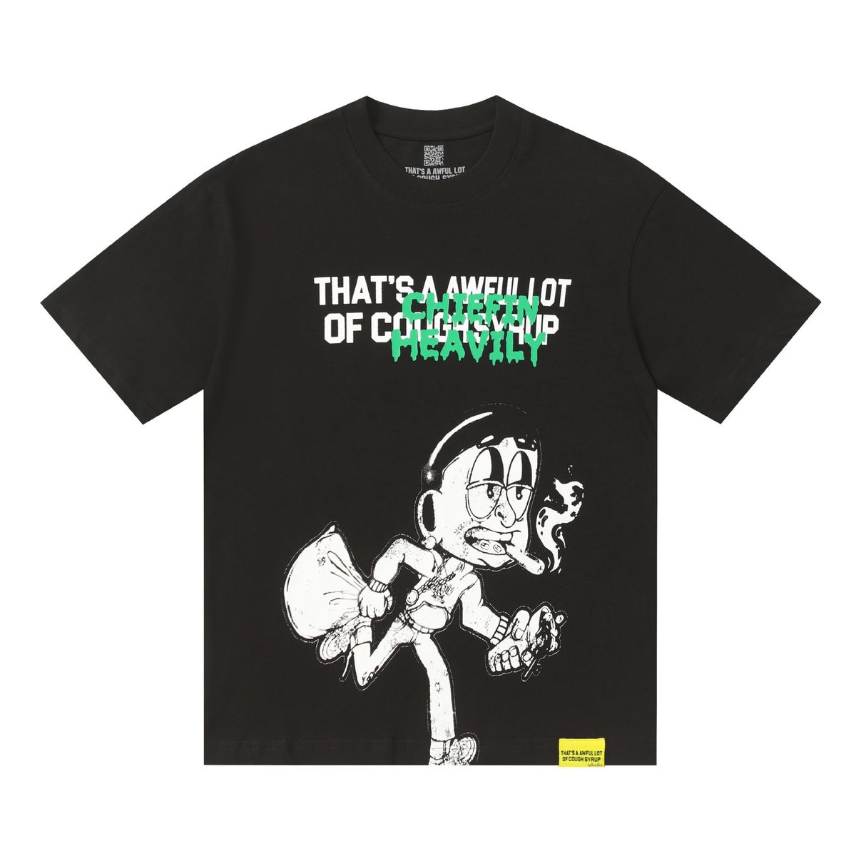 Vintage Cartoon Character Letter Print Short Sleeve T-shirt Men Loose Crew Neck Cotton Streetwear Casual Basic Tee_desvips.com