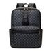 European And American Retro Fashion Backpack, Trendy Plaid Backpack For Men And Women, Popular Cross-border Business Laptop Bag_desvips.com