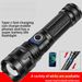 New TYPE-C Charging Outdoor Patrol Zoom White Laser Multi-Function Emergency Strong Light Flashlight_desvips.com
