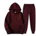 Men's Spring And Autumn Solid Color Hoodie Sweatshirt Trendy Casual Sports Two-Piece Set_desvips.com