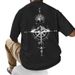 Men's Streetwear 3D Print T-Shirt, Fashion Letter Graphic Summer Top, Casual Breathable Tee_desvips.com