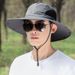 Men's Summer Fishing Hat With Neck Flap - UPF 50+ Sun Protection For Outdoor Hiking & Fishing_desvips.com