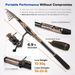Carbon Fiber Telescopic Fishing Rod Reel Combo Saltwater Freshwater Pole Kit_desvips.com
