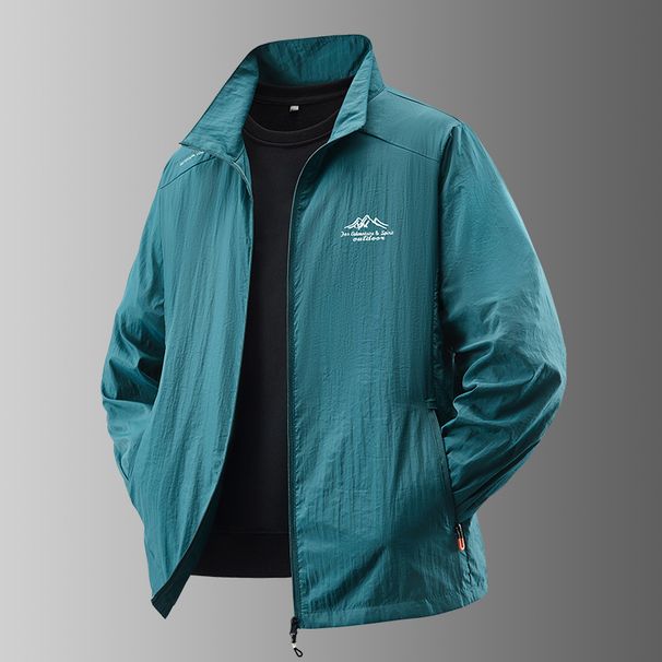 Men UV Sun Protection Jacket Summer Lightweight Breathable Fishing Windproof Ice Silk Skin Coat Outdoor Sports Sunscreen_desvips.com