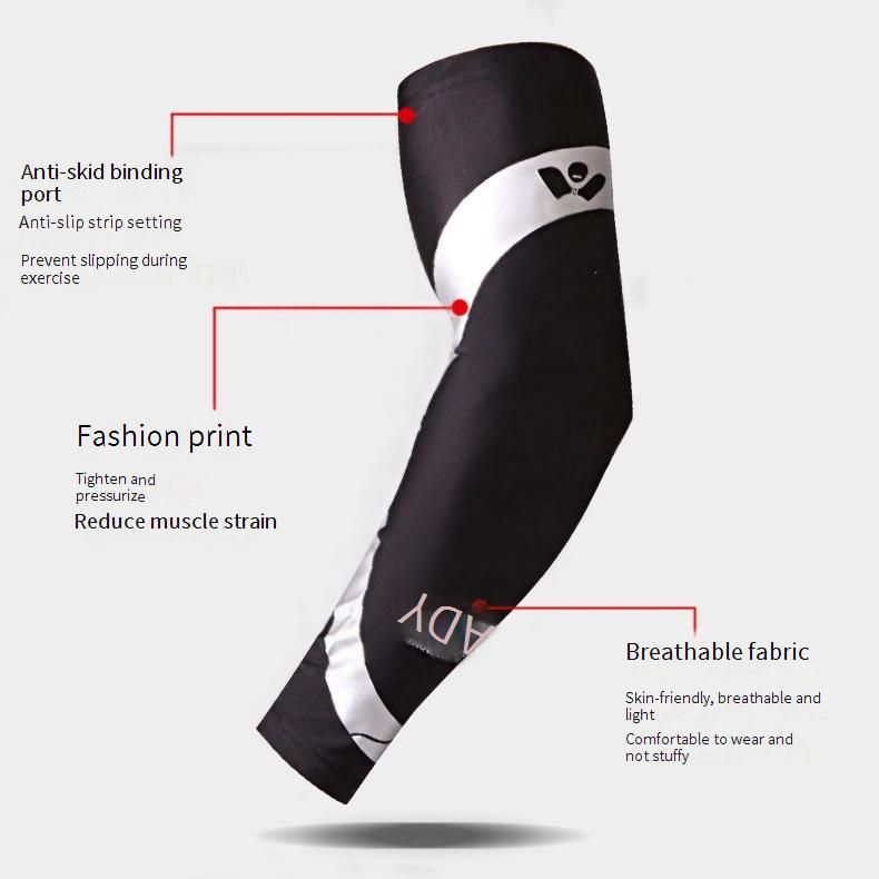 Premium Compression Arm Sleeve For Basketball, Running & Outdoor Sports – Breathable, Anti-Slip & Lightweight Support (Red/Blue/White, M/L/XL)_desvips.com