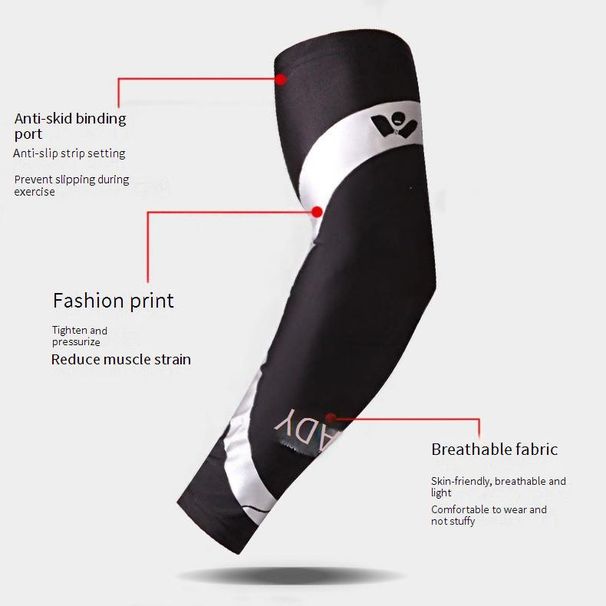 Premium Compression Arm Sleeve For Basketball, Running & Outdoor Sports – Breathable, Anti-Slip & Lightweight Support (Red/Blue/White, M/L/XL)_desvips.com