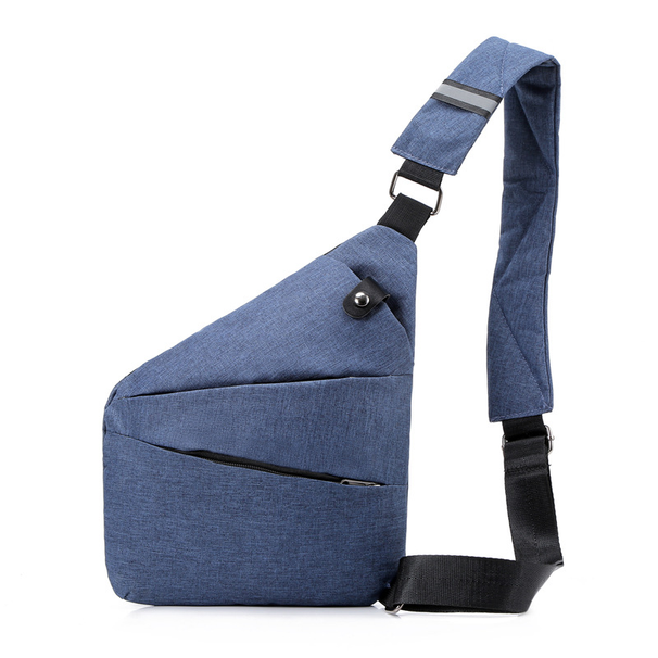 Cross-border Foreign Trade Gun Bag Shoulder Bag Men's Casual Sports Checkered Chest Bag_desvips.com
