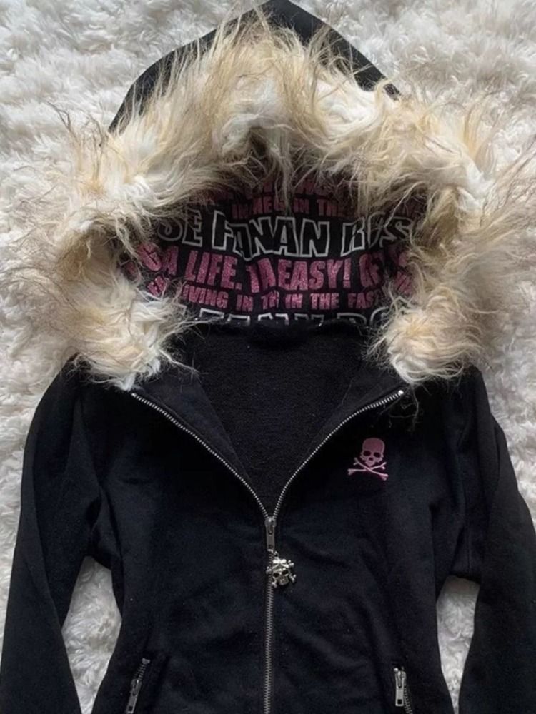 Zipper For Women Harajuku Style Korean Fashion Hoodie Top Jacket Hot Sale_desvips.com