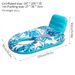 Blue Maple Leaf Inflatable Lounger Premium PVC Floating Pool Chair With Mesh Seat Summer Water Float For Adults Beach Lake Relaxation_desvips.com