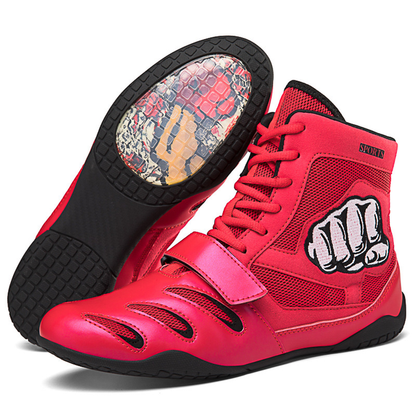 Plus Size Men's And Women's Boxing Wrestling Fighting Shoes Lightweight Non-slip Sanda Training Shoes Fighting Shoes_desvips.com