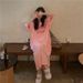 Korean-style Loose-fitting Mid-length Short-sleeve T-shirt Plus Size, Casual, Age-reducing, For Plus-size Women,_desvips.com