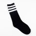 Three Stripe Cotton Mid Calf Socks Individually Packaged Versatile Street Style Baseball Soccer Striped Korean Style Sweat Wicking Odor Resistant_desvips.com