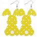 Cross-border 9-piece Easter Bunny Earring Set With Colorful Striped Printed Bunny-shaped Acrylic Earrings_desvips.com