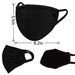 FECEDY 6-Pack Black Half Face Earloop Cotton Masks, Breathable, Reusable, Washable, Windproof And Dustproof For Outdoor Sports_desvips.com