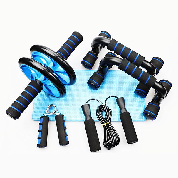 AB Abdominal Wheel 5 Piece Set Home Indoor Sports Products Push Up Stand Home Multi Functional Fitness Equipment_desvips.com