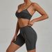 Women’s Clothing Tight Fitting Sanded Yoga Suit Quick Drying Fitness Clothes Summer Running Sports Suit_desvips.com