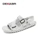 DEKABR Men's Tide Summer New Mesh Outdoor Leisure Hollow Sandals Beach Handmade Quality Fashion Men Shoes 90Fb_desvips.com