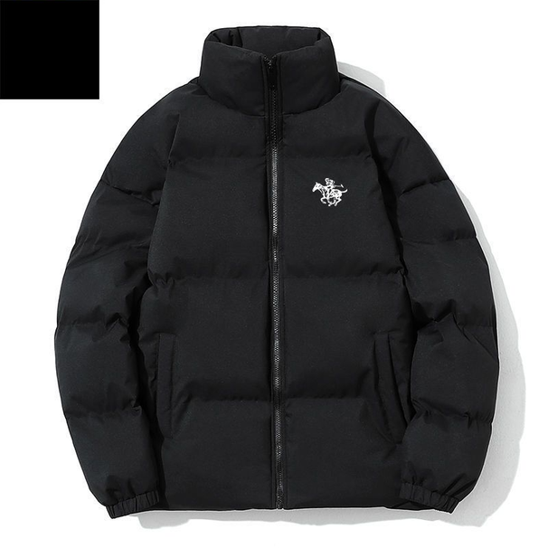 Paul Fanji Autumn Winter New Couple Warm Cotton Solid Color Trendy Versatile Puffer Jacket Loose Casual Coat_desvips.com