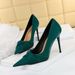 Style 26ss 3391-3 Elegant Korean Banquet High Stiletto Heels Slimming Shallow Mouth Pointed Toe Bowknot Women's Single S_desvips.com