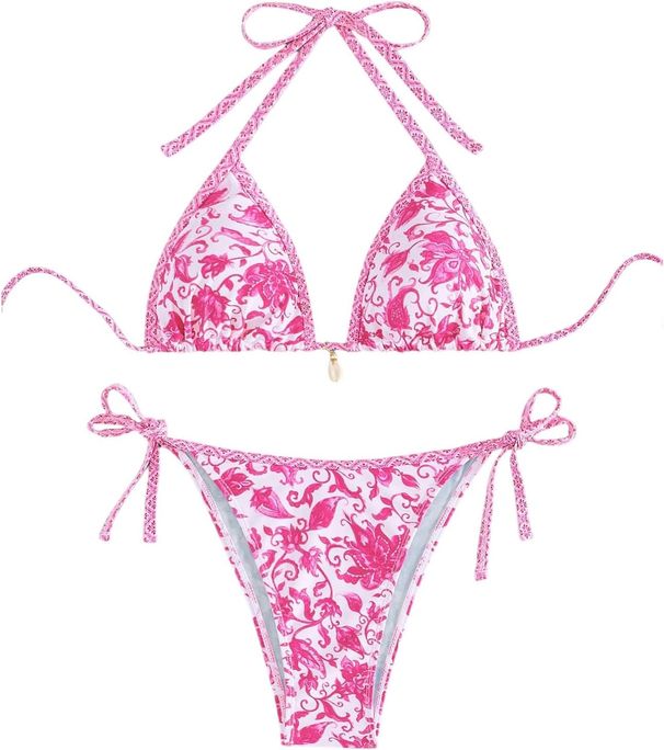 2026 New Halter String Triangle Two Piece Bikini Women Swimwear Female Swimsuit Bathers Bathing Swimming Suit Beachwear_desvips.com