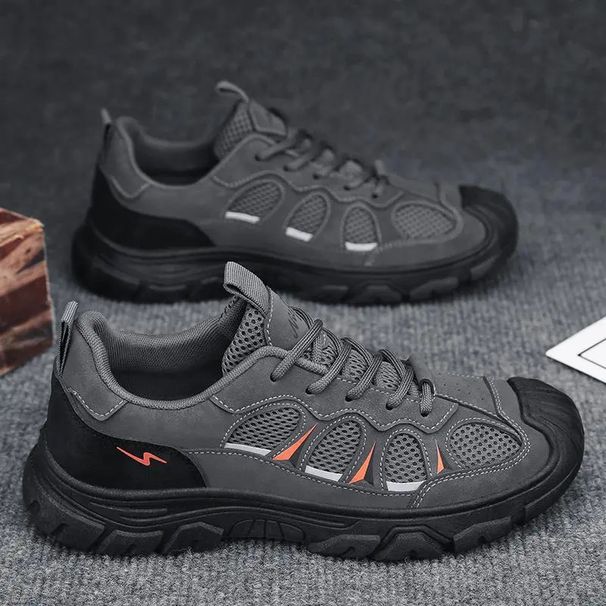 New Sports Labor Insurance Men's Shoes Soft-soled Breathable Mesh Construction Site Comfortable Non-slip And Wear-resistant Tooling Trendy Shoes_desvips.com