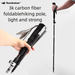 Outdoor 3k Fiber Folding Five-Section Climbing Ultra-Light Carbon Hiking Trekking Pole Walking Stick_desvips.com