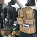 Molle Car Seat Back Organizer Panel Storage Pouch Universal Hunting Accessories Travel Vehicle Seat Cover Protector EDC Tool Bag_desvips.com