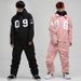 001 Gsousnow Suit For Men Women, One-Piece Windproof, Waterproof, Breathable, Warm, Single Double Board Couple Ski Jacket_desvips.com