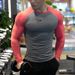 Men's Clothing drying fitness long sleeved men's slim quick drying sports T shirt moisture breathable training uniform_desvips.com