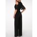Women's Clothing V-neck strapless solid color high waist party jumpsuit trousers belt women's wide-leg pants_desvips.com