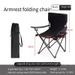 Outdoor Folding Chair Armchair Outdoor Leisure Fishing Chair Foldable Beach Chair Portable Camping Picnic Equipment_desvips.com