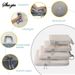Set/6 Pcs Compessible Packing Tavel Stoage Bag Cubes Watepoof Suitcase Nylon Potable With Handbag Luggage_desvips.com