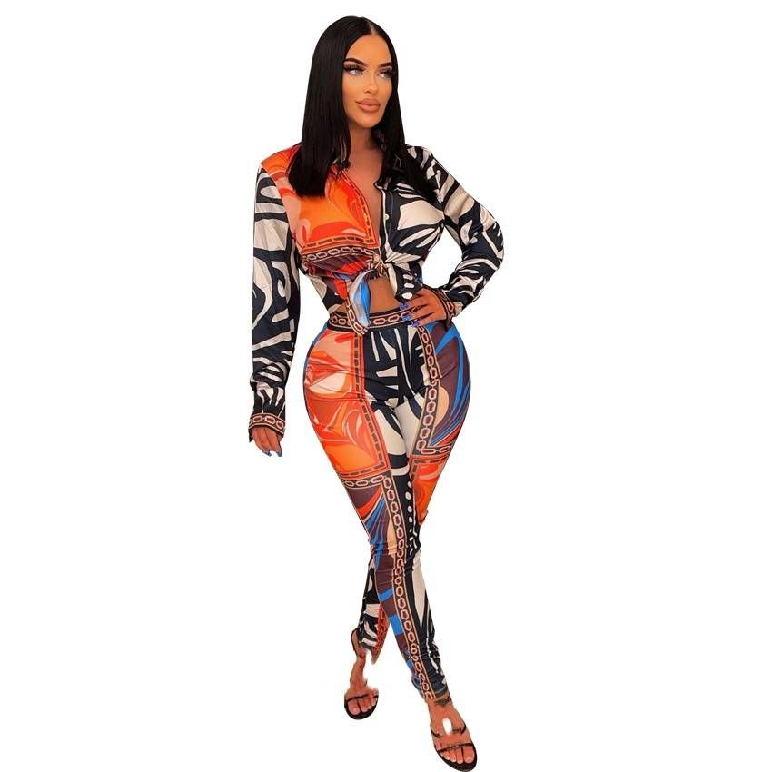 Women's clothing supply sexy printed fashion suit pants_desvips.com
