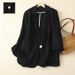 women's short trench coat – slim fit casual blazer jacket with belt, double breasted, (black, khaki, dark brown, navy, y green)_desvips.com