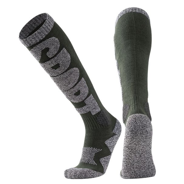 Merino Wool Ski Thermal Over Knee For Snowboarding Outdoor Sports Performance Socks_desvips.com