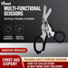 TINSOL Outdoor Tactical Folding Scissors, Multifunctional Rescue Scissors With Seatbelt Cutter And Window Breaker_desvips.com