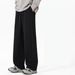 Men's Outdoor Loose Wear Resistant Straight Leg Sweatpants Drapey Casual Pants Four Seasons Long Polyester Fiber_desvips.com