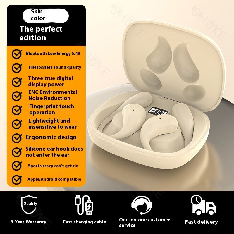 New Fashionable Bluetooth Running Sports Headphones Wireless Noise-cancelling Ears With Extra Long Battery Life_desvips.com