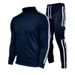 Spring And Autumn New Casual Fashion Solid Color Plain Cardigan Set Plus Size Hot-Selling Men's_desvips.com