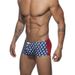 Drop-shipping Men's Trunks, Low-waist Boxer Swim With Removable Cups, Anti-embarrassment, Color-blocked Printed Beach_desvips.com